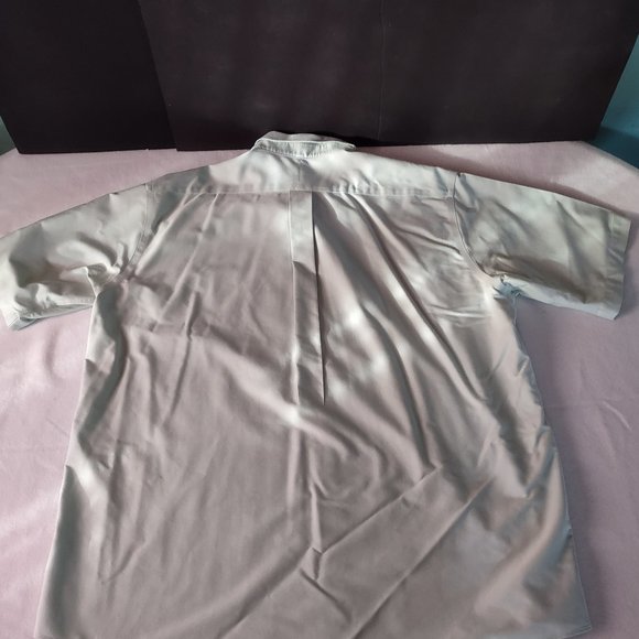 Mens L.L. Bean Short Sleeve Wrinkle Resistant Fitted Size 171/2 REG - Picture 9 of 13